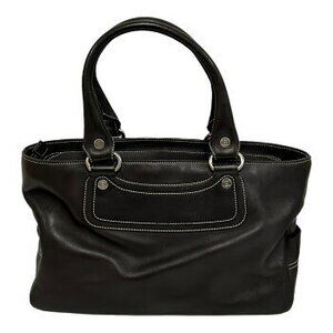 Celine Boogie Bag Handbag Tote Black Leather